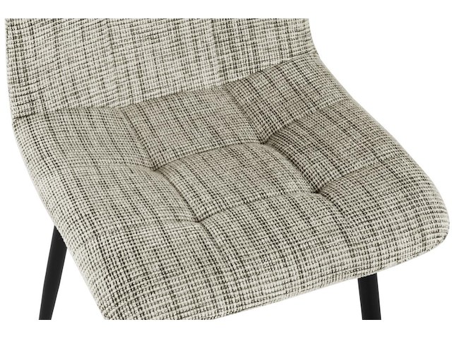 8x design eetkamerstoel beige chenille - afbeelding 6 van  6