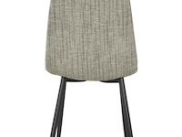 8x design eetkamerstoel beige chenille - afbeelding 4 van  6