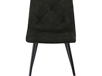 8x design eetkamerstoel groen velvet - afbeelding 2 van  4