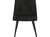 8x design eetkamerstoel groen velvet - afbeelding 2 van  4