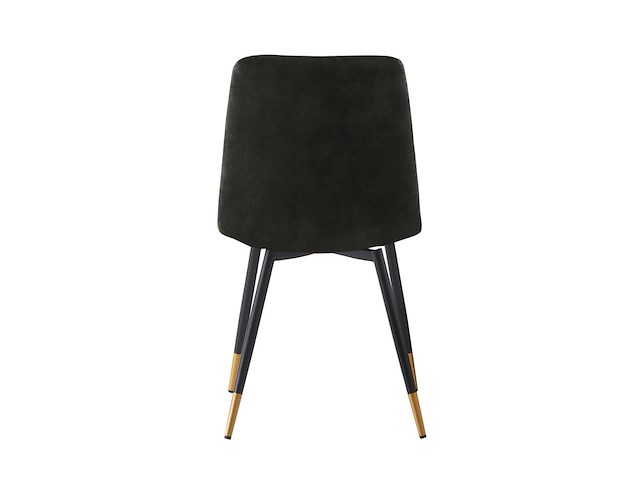 8x design eetkamerstoel groen velvet - afbeelding 3 van  4