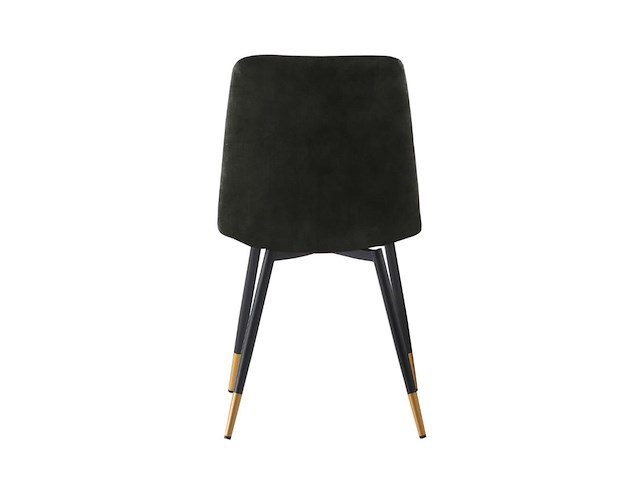 8x design eetkamerstoel groen velvet - afbeelding 3 van  4