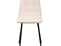 8x design eetkamerstoelen ecru - afbeelding 3 van  4