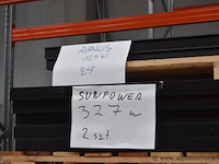 8x divers zonnepaneel, diverse merken, diverse wattages, werking niet gekend - afbeelding 2 van  3