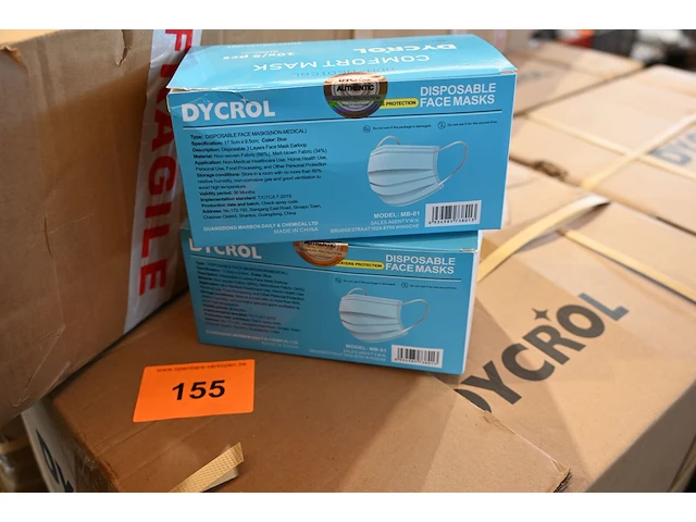 8x doos mondmaskers - afbeelding 1 van  2