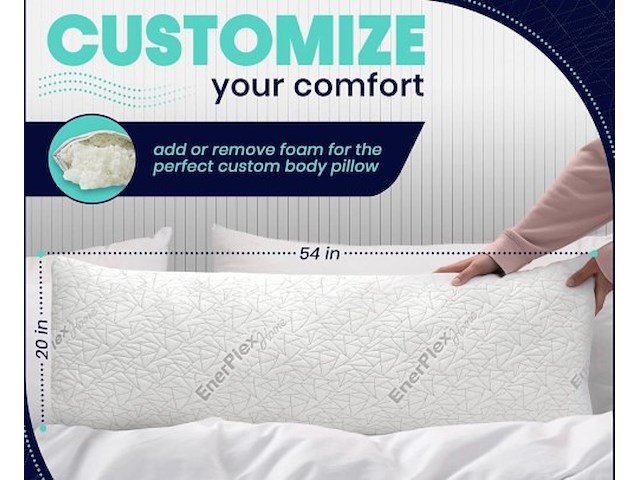 8x enerplex zwangerschaps kussen 137cm - afbeelding 2 van  3