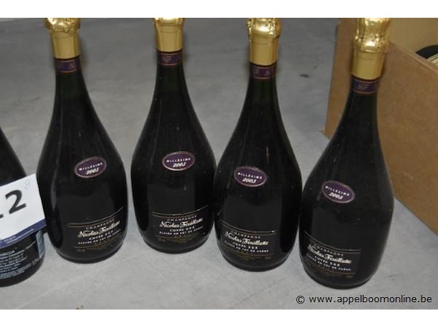 8x fles mousserende wijn, diverse merken waaronder nicolas feuillatte, canard-duchêne en cantina di soave, 75cl - afbeelding 2 van  3