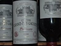 8x fles rode wijn, chateau grand-puy-lacoste, pauillac, 2006, 75cl - afbeelding 2 van  2