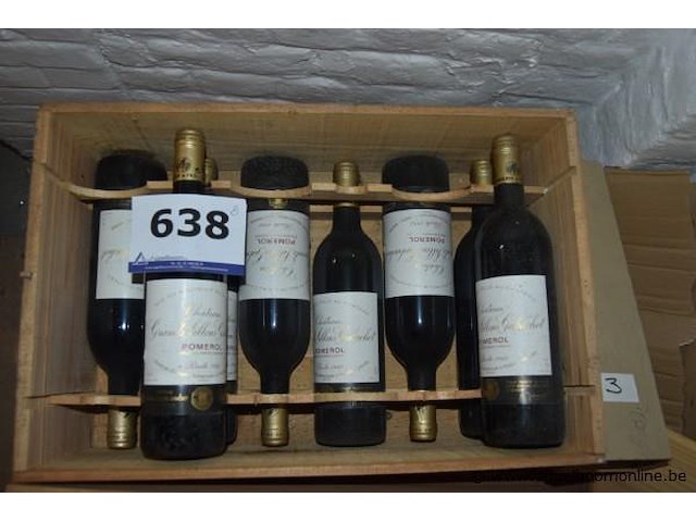 8x fles rode wijn, château grands sillons garachot, pomerol, 1998, 75cl - afbeelding 1 van  3