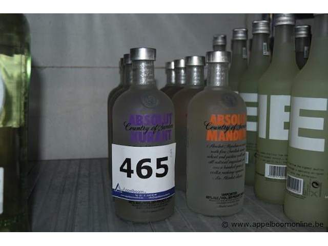 8x fles vodka, absolut, kurant, 40%, 75cl - afbeelding 1 van  2