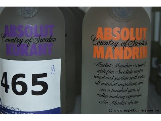 8x fles vodka, absolut, kurant, 40%, 75cl - afbeelding 2 van  2