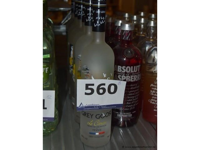8x fles vodka, grey goose, le citron, 75cl - afbeelding 1 van  2