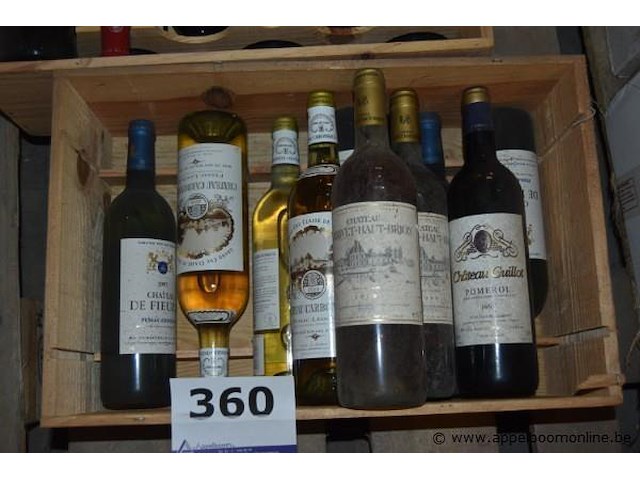 8x fles wijn, diverse châteaux, diverse jaartallen, 75cl - afbeelding 1 van  2
