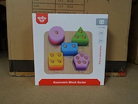 8x geometric block sorter tooky toy - afbeelding 1 van  2