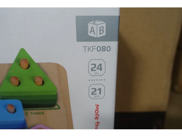 8x geometric block sorter tooky toy - afbeelding 2 van  2