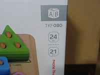 8x geometric block sorter tooky toy - afbeelding 2 van  2