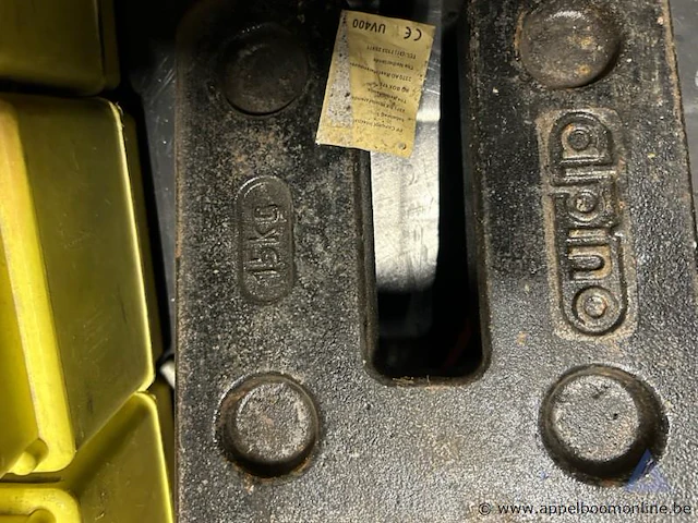 8x gewichten didino, 15 kg per stuk. - afbeelding 2 van  2