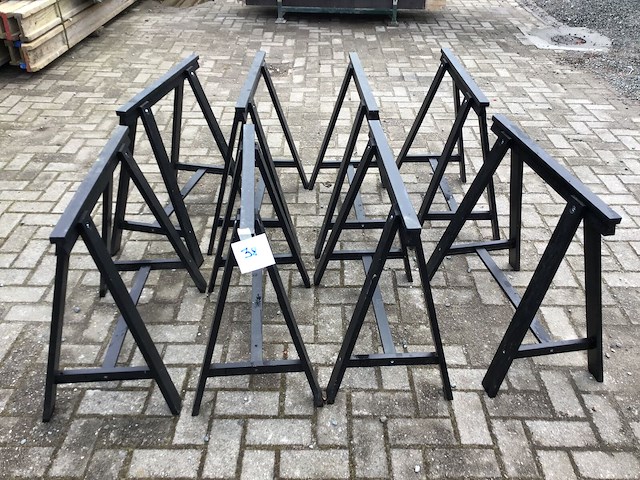 8x houten schraag - afbeelding 1 van  1
