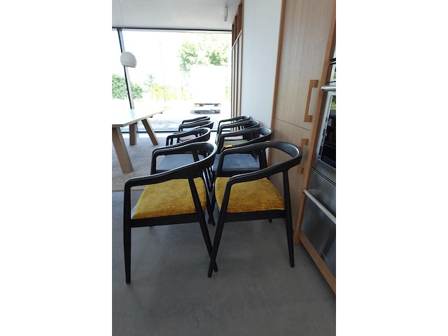 8x houten stoel - afbeelding 2 van  2