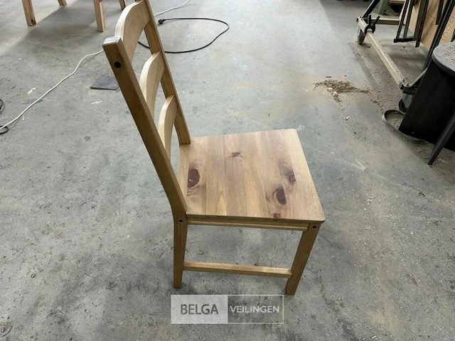 8x houten stoeltjes - afbeelding 1 van  3
