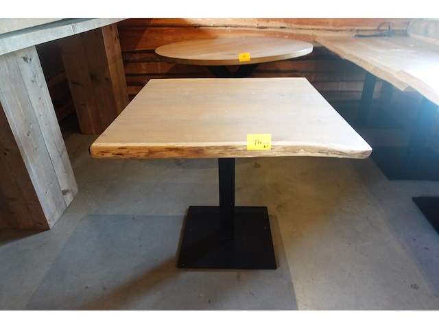 8x houten tafel - afbeelding 1 van  3
