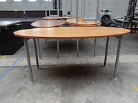 8x houten tafel - afbeelding 1 van  4