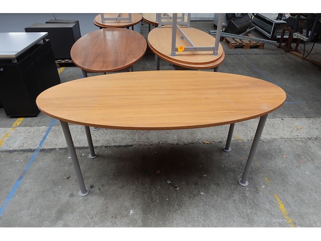 8x houten tafel - afbeelding 2 van  4