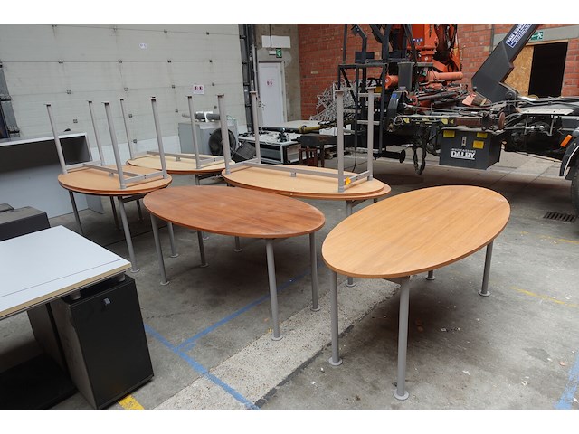 8x houten tafel - afbeelding 3 van  4