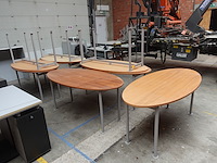 8x houten tafel - afbeelding 3 van  4