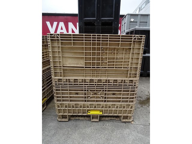 8x inklapbare palletbox ropak - afbeelding 1 van  4