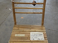 8x klapstoel bamboe j-line - afbeelding 1 van  3