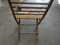 8x klapstoel bamboe j-line - afbeelding 3 van  3
