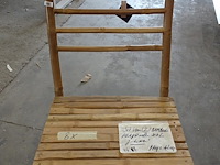 8x klapstoel bamboe j-line - afbeelding 1 van  3