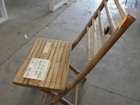 8x klapstoel bamboe j-line - afbeelding 2 van  3