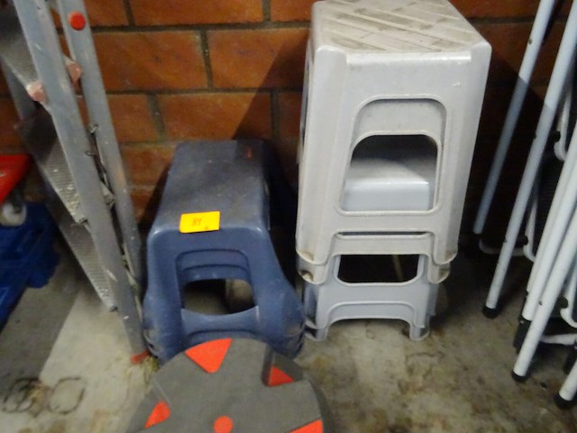 8x kunststof opstapje + trapladder - afbeelding 2 van  4