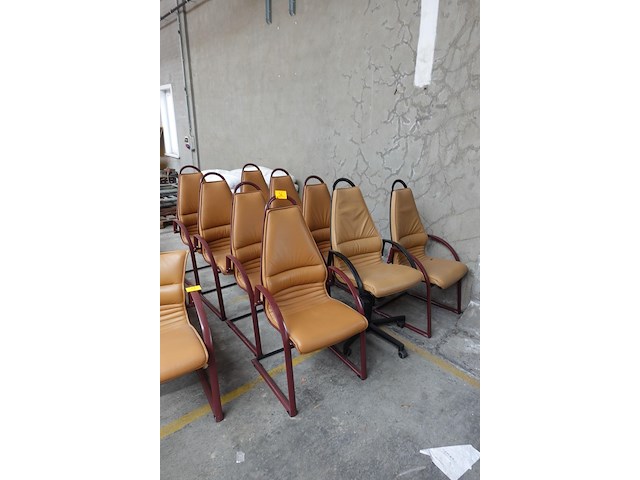 8x lederen stoel giroflex - afbeelding 3 van  7