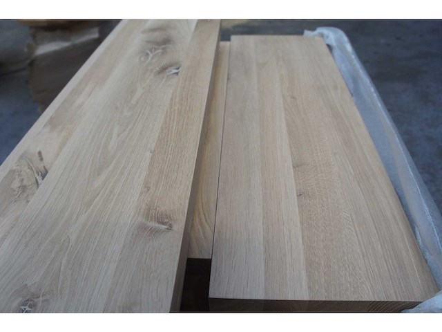 8x massief eiken legborden 80cm - afbeelding 2 van  4