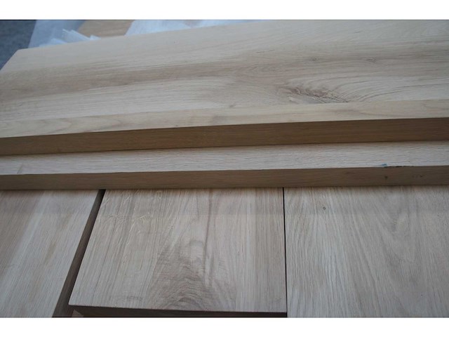 8x massief eiken legborden 80cm - afbeelding 3 van  4