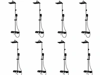 8x mawialux thermostatisch opbouw regendoucheset - digitaal display