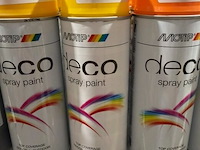 8x motip spray paint koolzaadgeel ral1021 400ml (houdbaar tot 2034) - afbeelding 3 van  3