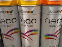 8x motip spray paint koolzaadgeel ral1021 400ml (houdbaar tot 2034) - afbeelding 3 van  3