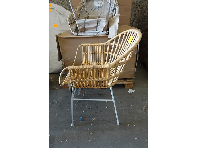 8x rotan stoel j-line - afbeelding 2 van  4