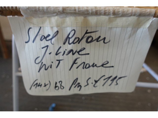 8x rotan stoel j-line - afbeelding 4 van  4