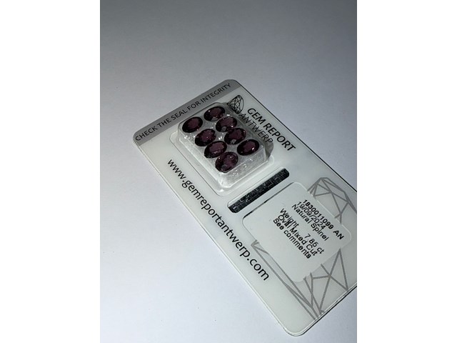8x roze-paarse spinel - afbeelding 6 van  9