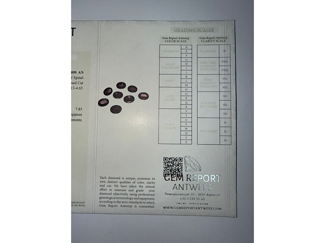 8x roze-paarse spinel - afbeelding 9 van  9