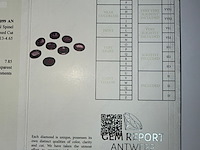 8x roze-paarse spinel - afbeelding 9 van  9