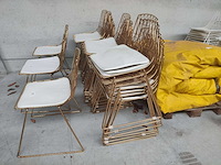 8x stoel goud + kussen (8x) - afbeelding 2 van  2