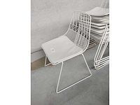 8x stoel wit + kussen (8x) - afbeelding 3 van  3