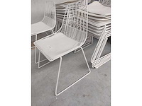 8x stoel wit + kussen (8x) - afbeelding 4 van  5