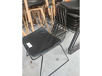 8x stoel zwart (8x) - afbeelding 2 van  4